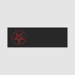 Porte-nom Pentagram Red Devil