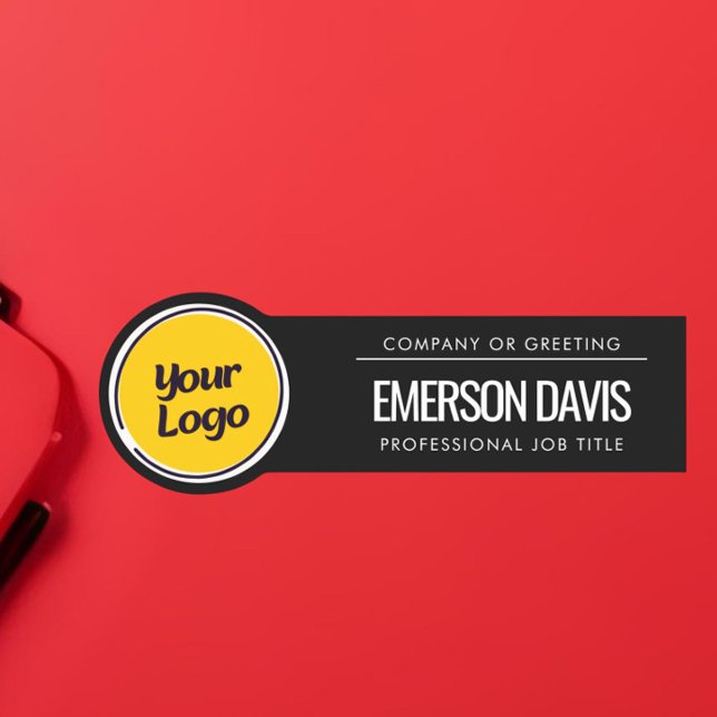 Porte-nom Personalized Company Logo | Custom Business (Créateur téléchargé)