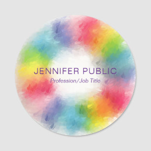 Porte-nom Personnalisé coloré moderne élégant professionnel 