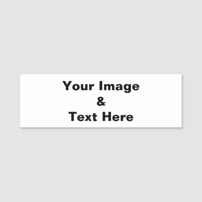 Porte-nom Personnalisé Personnalisé Votre Propre Photo (Devant)