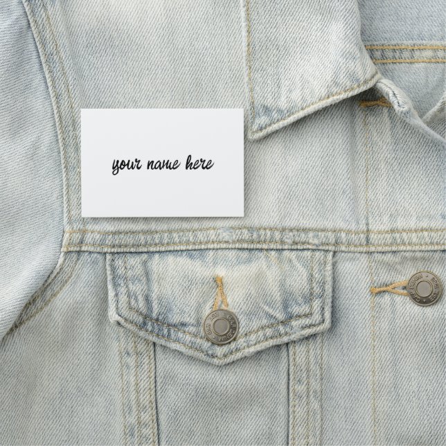 Porte-nom Personnaliser ou Customiser (En situation)