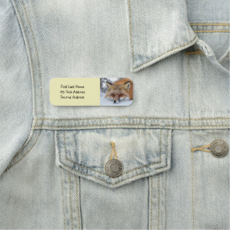 Porte-nom Personnalisez ce mignon renard dormant Nature anim