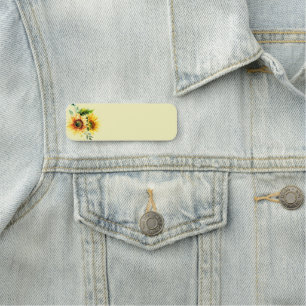 Porte-nom Personnalisez cette Fleur Jardin Jaune Tournesol N