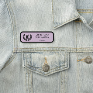 Porte-nom Pharmaciste Élégant Personnalisé Employé de la pha