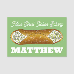 Porte-nom Pistachio Cannoli Boulangerie Italienne Dessert al