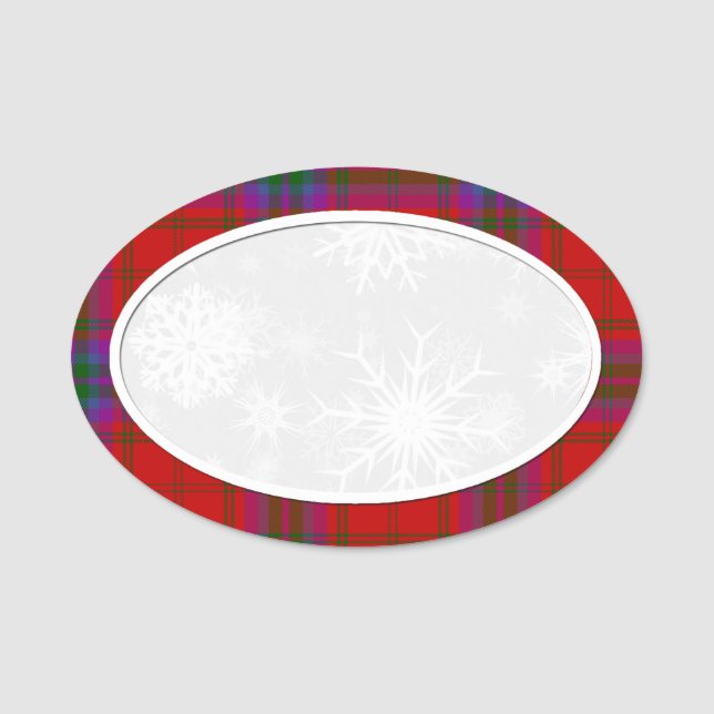 Porte-nom Plat à neige (Devant)