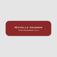 Plat professionnel rouge profond moderne