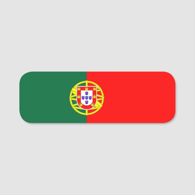 Porte-nom portugal country flag symbol (Devant)