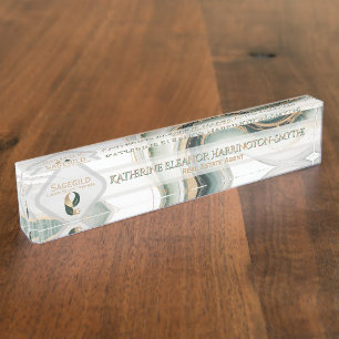 PORTE-NOM POUR BUREAU 