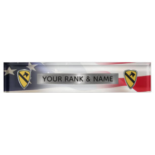 Porte-nom Pour Bureau 1re division de cavalerie - 1re CAV