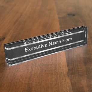 Porte-nom Pour Bureau Accessoire de bureau de nom professionnel