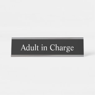 Porte-nom Pour Bureau Adulte responsable,
