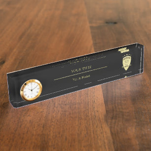 Porte-nom Pour Bureau Agent Bounty Hunter