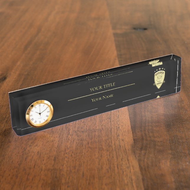 Porte-nom Pour Bureau Agent Bounty Hunter (Taille)