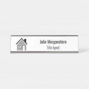 Porte-nom Pour Bureau Agent de titre