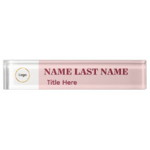 Ajouter un logo Simple Blush Rose Titre de nom