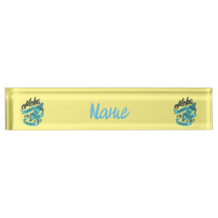 Porte-nom Pour Bureau Aloha Hawaii Surf Rider Thunder_Cove