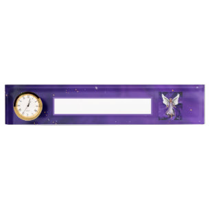 Porte-nom Pour Bureau Âme violette