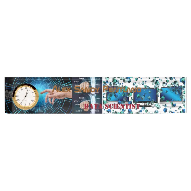 Porte-nom Pour Bureau Analyste scientifique de données (Devant)