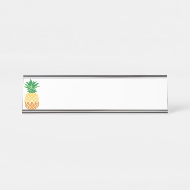 Porte-nom Pour Bureau Ananas (Devant)