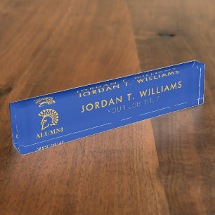 Porte-nom Pour Bureau Anciennes élèves de Spartans d'état de San Jose