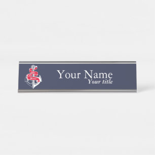 Porte-nom Pour Bureau Ancre