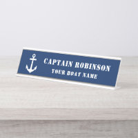 Ancre classique Votre capitaine Titre Nom du batea