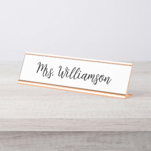 Porte-nom Pour Bureau Appréciation de l'enseignant Décor de bureau sur m