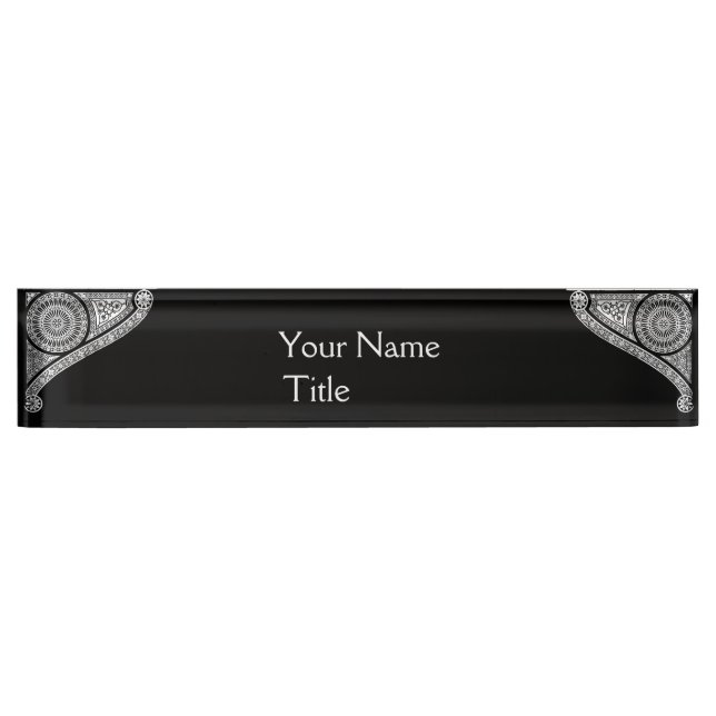 Porte-nom Pour Bureau ARCHITECTURE DE RENAISSANCE, Architecture, Blanc N (Devant)