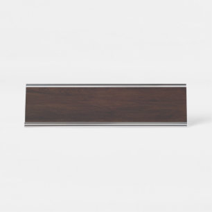 Porte-nom Pour Bureau Arrière - plan de bois ancien