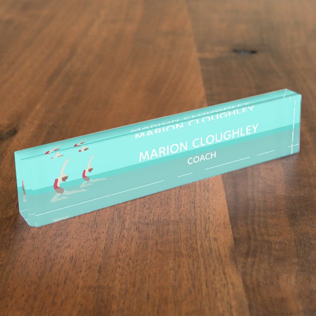 Porte-nom Pour Bureau Artistic Swimming (Taille)