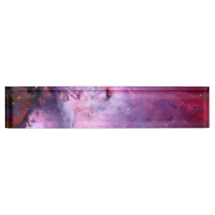Porte-nom Pour Bureau Astronomie d'impression de ciel nocturne d'étoile