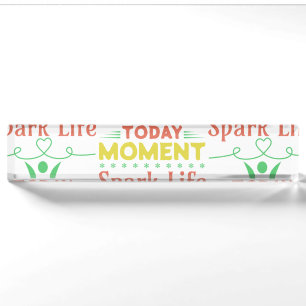 Porte-nom Pour Bureau Aujourd'hui Moment, Sac fourre-tout Spark Life