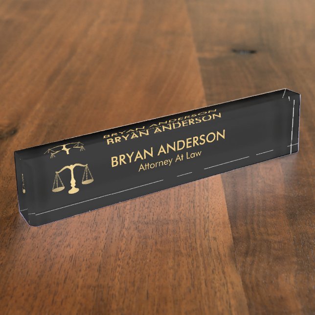 Porte-nom Pour Bureau Avocat (Taille)