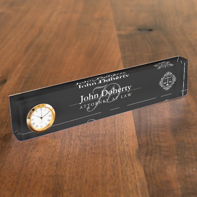 Porte-nom Pour Bureau AVOCAT de Personalizable (Taille)