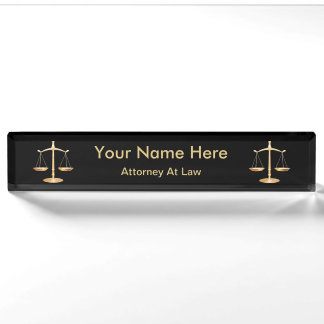 Porte-nom Pour Bureau Avocat Entreprise de droit