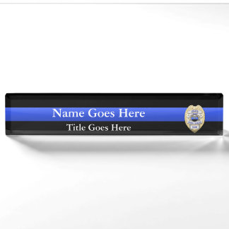 Porte-nom Pour Bureau Badges en chef de la police à choix multiples Clas