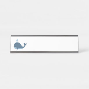 Porte-nom Pour Bureau Baleine