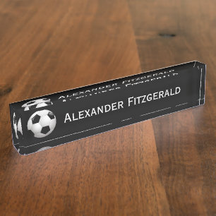 Porte-nom Pour Bureau Ballon de football personnalisable du football