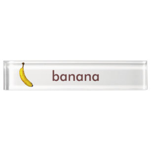 Porte-nom Pour Bureau Banane