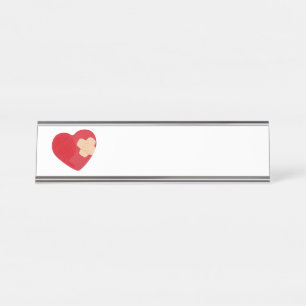 Porte-nom Pour Bureau Bandage cardiaque