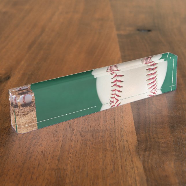 Porte-nom Pour Bureau Baseball  (Taille)