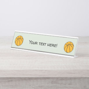 Porte-nom Pour Bureau Basket-ball