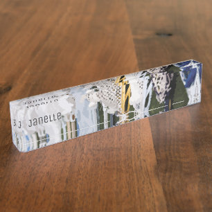 Porte-nom Pour Bureau Bâtons de crosse à aquarelle
