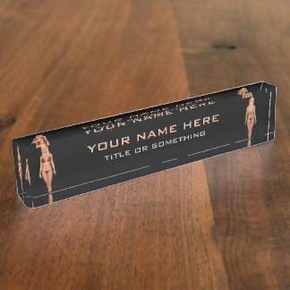 Porte-nom Pour Bureau Bikini Blonde