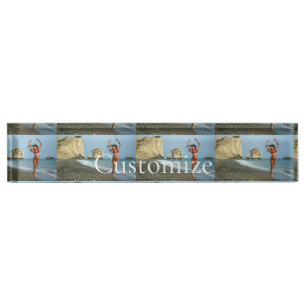 Porte-nom Pour Bureau Bikini Model Dancing Thunder_Cove