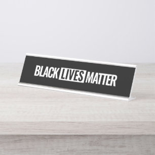 Porte-nom Pour Bureau Black lives