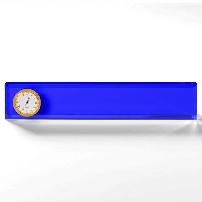 Porte-nom Pour Bureau Bleu 0303ff (Devant)