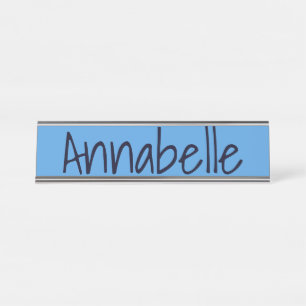 Porte-nom Pour Bureau Bleu de Cornflower