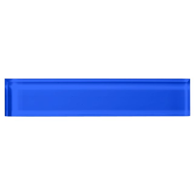 Porte-nom Pour Bureau Bleu (RYB) (couleur solide) (Devant)